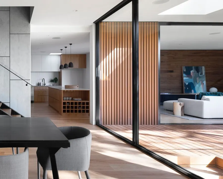 Living room controlled by Control4