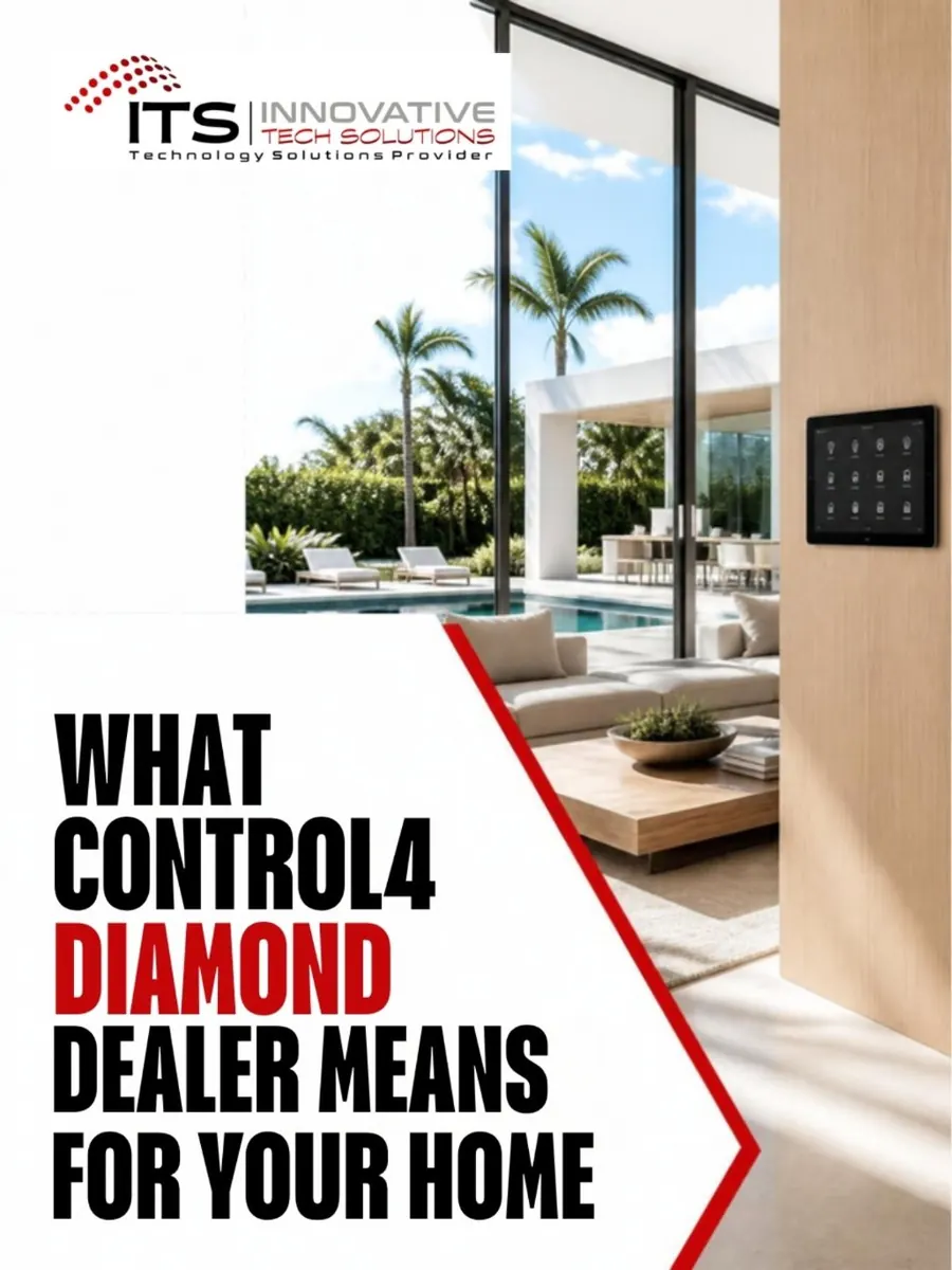 ITS Instagram post: What Control4 Diamond Dealer means for your home.
