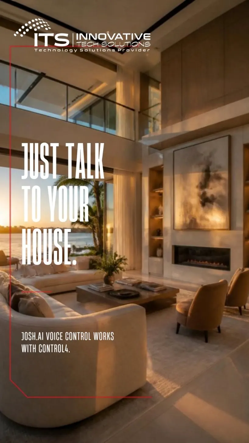 ITS Instagram reel: Just talk to your house. Josh.ai voice control works with Control4.