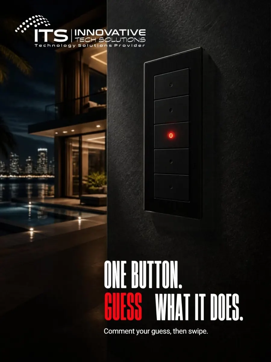 ITS Instagram post: One button. Guess what it does.
